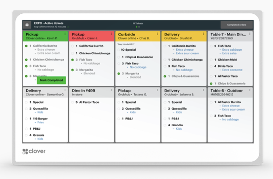 Clover POS software